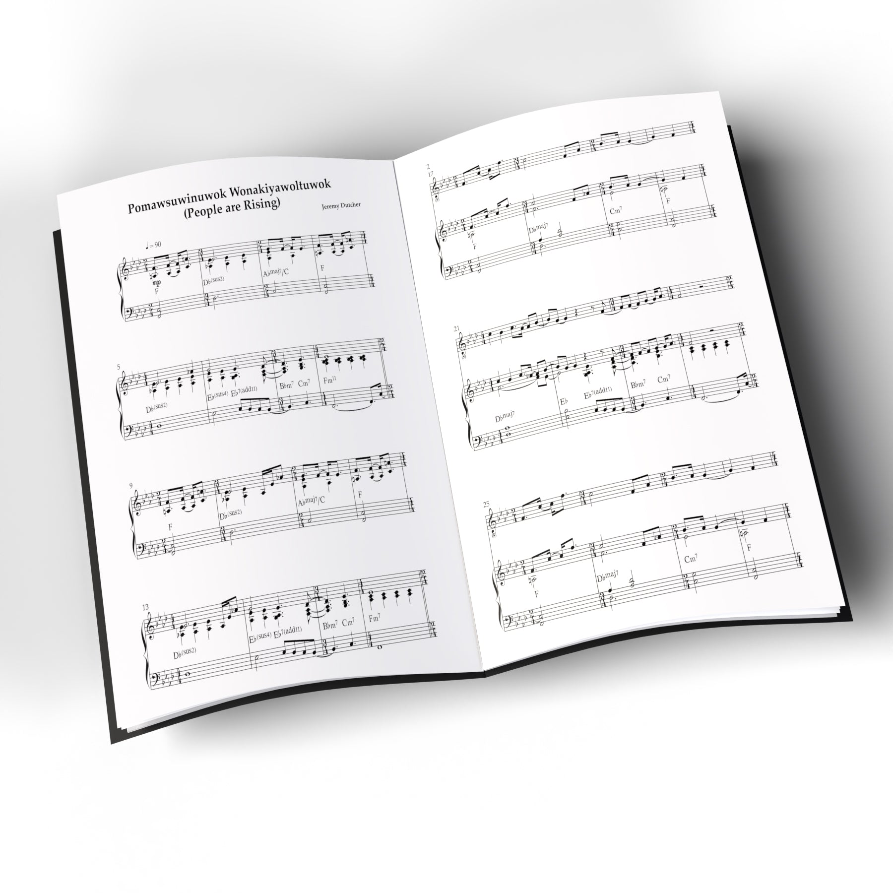 Jeremy Dutcher - Sheet Music Book - Songbook ⁃ Volume 1 – Secret